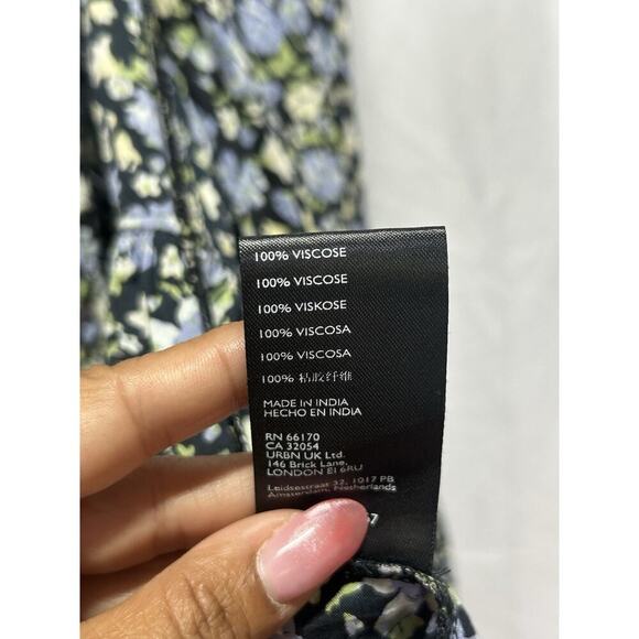 Free People Molly Jo Cottagecore Floral Midi Prairie Babydoll Boho Festival XS - Picture 7 of 14